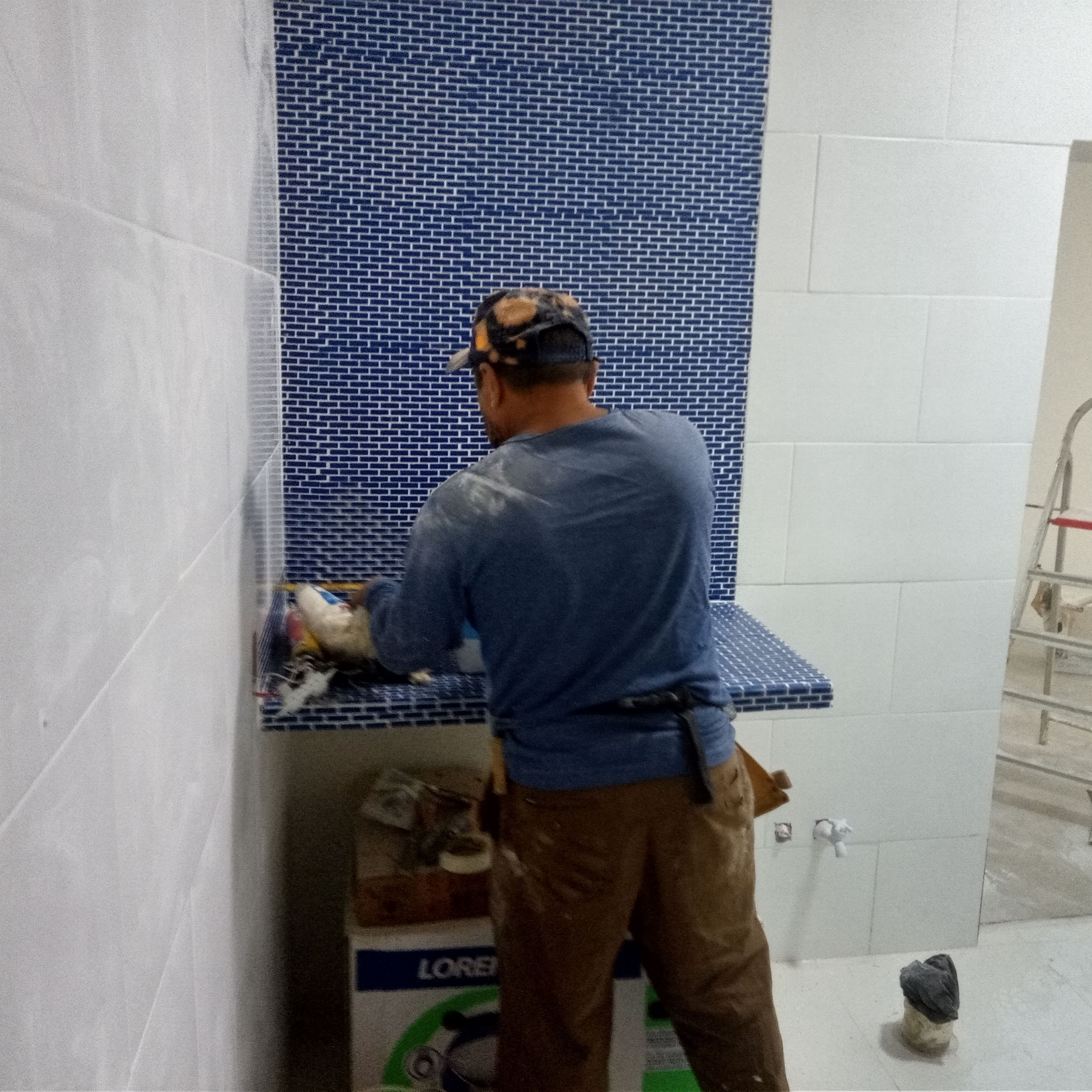 Projeto ladrilho do banheiro com duas saídas em Abolição/RJ